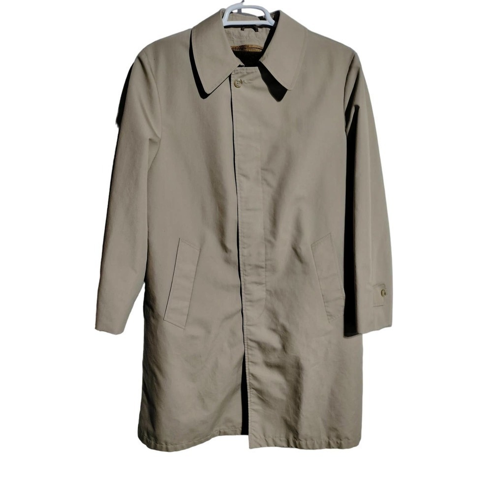 Sears The Mens Store Vintage 1970's 1980's light tan trench coat size 40 Regular